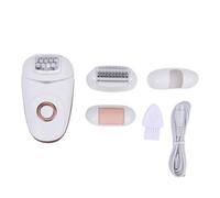 YUYTE Ensemble D'épilateur électrique 3 en 1 pour Femmes, Tondeuse D'épilation Rechargeable étanche IPX4 avec Tête de Lime à Pieds, Rasoir pour Jambes, Visage et Corps (GOLD)