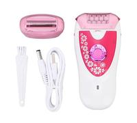 YUYTE Épilateur pour Femme en Forme de R, Appareil D'épilation à Moteur à Grande Vitesse, avec Double Tête de Coupe et Lumière éclairante, pour le Visage et le Corps