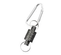 YUYTE Epuisette Peche Queue Boucle Aimantée Clip de Libération de Filet Magnétique de Pêche à la Mouche - Outil Accessoire de Pêche en Acier Inoxydable, Aimant Puissant pour Support de Filet de et