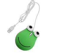 YUYTE Filaire Grenouille Souris USB Filaire Mignon pour Enfants - Ordinateur Ergonomique de Forme Verte pour Ordinateur Portable - Idéal pour Une Utilisation Amusante et Confortable