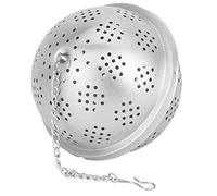YUYTE Infuseur à thé en Acier Inoxydable 304 avec Conception en pour une Meilleure Filtration - Accessoire de Cuisine Multi-usage pour le thé, les épices et Plus Encore (Taille moyenne)