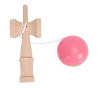 YUYTE Jouet d'habileté Kendama en Bois, avec Construction sans éclats pour la Coordination œil-Main et L'entraînement des Réflexes (Rose 135x8x2cm/53.15x3.15x0.79in)
