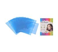 YUYTE Kit de 12 Pochoirs de Tatouage Temporaire - Pochoirs de Peinture pour le Visage et le Corps avec Tatouages pailletés pour Garçons et Filles - Modèles Réutilisables pour