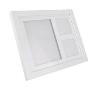 YUYTE Kit de Cadre D' de Patte d'animal de Compagnie, Kit D' de Patte de Chat de Chien en Argile Sûre Souvenir Commémoratif avec 3 Affichages de Photos pour Les Amoureux des Animaux