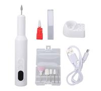 YUYTE Kit de Perceuse à Ongles électrique sans Fil 18 000 Tr/min, Lime à Ongles Rechargeable avec Affichage LED pour Usage Domestique et en Salon (WHITE)