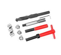 YUYTE Kit de Réparation de Filetage 11 Pièces, Outil D'insertion fileté en Acier Inoxydable M16x1,5 avec clé, pour la Réparation de Filetage endommagé dans Les Pièces Automobiles et