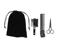 YUYTE Kit de Toilettage pour Hommes, Peigne à Barbe, Brosse à Cheveux Double Face, Peigne à Tête D'huile en Alliage de Zinc pour Cheveux et Barbe