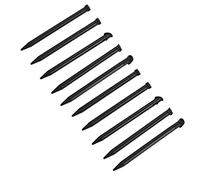 YUYTE Lot de 10 Stylets pour écran Tactile 3DSXL, Design Ergonomique et Léger, Matériau Sûr et Non Toxique, Toucher Doux et Délicat (Black)