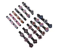 YUYTE Lot de 12 Pinces à Cheveux Double Couche avec Plastique et, pour Femmes et Filles, Maintien sécurisé, Contrôle Facile des Franges, Bec de Canard pour Chignons, Coiffures (12PCS)