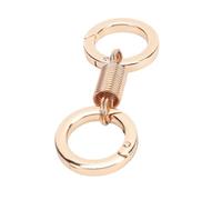 YUYTE Lot de 3 Porte-clés à Ressort à Double Anneau, Porte-clés Robustes Détachables Double Fente avec Anneaux Rotatifs 360 Degrés, Ensemble de en Métal Rétro Nordique