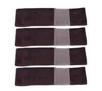 YUYTE Lot de 4 Bandes de Perruque en Dentelle élastiques Réglables, Bandeaux Renforcés Antidérapants en Dentelle pour un Maintien Sûr et un Confort de Perruque (Café)