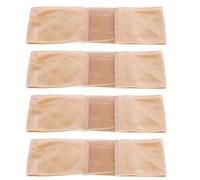 YUYTE Lot de 4 Bandes de Perruque en Dentelle élastiques Réglables, Bandeaux Renforcés Antidérapants en Dentelle pour un Maintien Sûr et un Confort de Perruque (couleur de peau)