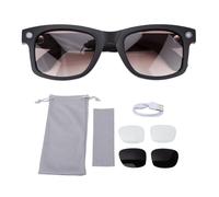 YUYTE Lunettes Intelligentes AI avec Caméra Anti-secousse 5MP et Appel Musical Bluetooth, Traduction en Temps Réel 32 Go de RAM 4 Go pour Les Voyages et L'apprentissage