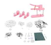 YUYTE Machine à Fabriquer des Boutons, Presse Manuelle avec 100 Boutons Vierges, Coupe-cercle, Tapis de Découpe et 2 Clés, pour Badges (25 mm/32 mm/58 mm (coulissement horizontal 3 en 1))