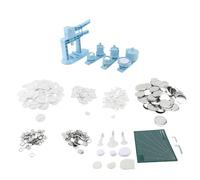 YUYTE Machine à Fabriquer des Boutons, Presse Manuelle avec 100 Boutons Vierges, Coupe-cercle, Tapis de Découpe et 2 Clés, pour Badges (25 mm/32 mm/58 mm (coulissement horizontal 3 en 1))