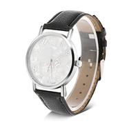 YUYTE Montre Femme, Montre Bracelet à Quartz Analogique pour Dames avec Bracelet en Cuir, Montres Bracelets pour Femmes, Montre Bracelet en Cuir PU à la Mode Simple Papillon(Le Noir)