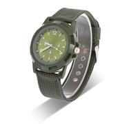 YUYTE Montre militaire militaire pour homme - Montre-bracelet analogique avec indicateur de date et champ tactile - Minimaliste verte