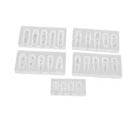 YUYTE Moule à Ongles en Silicone, Thème Gothique, Réutilisable, 3D, Nail | Poulpe, Méduse, Crâne, Chauve-souris, Fantôme, Motifs de Citrouille, Silicone de qualité Alimentaire, Démoulage Facile,