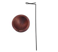 YUYTE Nail Art Color Tableau Affichage Base de Suspension avec Bois Massif en Acier Inoxydable pour Salon Shop Home Huile D'huile de Colle Support de Support de Support (Couleur du bois)