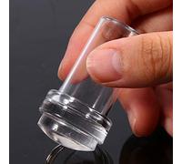 YUYTE Nail Art Stamp Ensemble de Tampons et Grattoirs de Transfert de Vernis à Ongles en Silicone Transparent à la Mode - Outil de Nail Art pour Manucure, Facile à Utiliser et Idéal pour un Usage