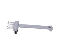 YUYTE Nettoyeur de Brosse Peigne 2 en 1, Outil D'épilation Double Face avec Griffes élastiques et Brosse Rigide, pour le Nettoyage des Poils D'animaux, Clavier, Meubles, Sièges de (GRAY)
