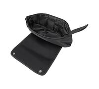 YUYTE Organisateur D'Outils pour Cheveux 2 en 1, étui de Voyage Portable avec Tapis Résistant à la Chaleur pour Fers Plats, Lisseurs, Fer à Friser, Sac de Rangement de Grande capacité (Black)