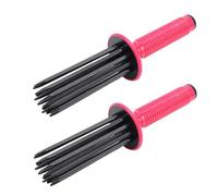 YUYTE Outil de Coiffeur bouclé, 2pcs 17 Dents Curling Pèle