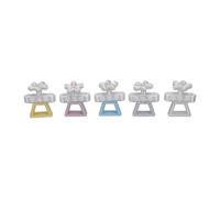 YUYTE Outil de Perles de Verre à Ongles, en Forme de Fleur, Rotatif, 5 | Matériau ABS, Manucure à Domicile, Compatible Salon, Conception DIY, Ensemble de Cinq Couleurs, Trois à Quatre Rotations,