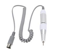 YUYTE Perceuse à Ongles Pièce à Main pour Machine, Manche de Fichier de Ongles électrique Remplacement 5 Broches, Faible Bruit et Confortable (seule Pièce à Main) (WHITE)