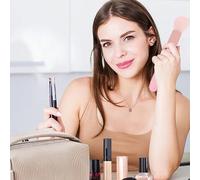 YUYTE Pinceau de Maquillage électrique, 10 Vitesses de Vibration, sans Fil, Résistant à L'eau, pour Poudre Libre, Blush, avec Brosse Ultra Douce, pour Estomper le Fond de Teint,