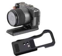 YUYTE Plaque de Base à Dégagement Rapide R50V, Adaptateur de Montage pour Stabilisateur de Caméra, Transition Facile en Alliage D'aluminium (Black)