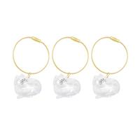 YUYTE Porte-clés Collecteur de Poils de Chat 3 Pièces, Capsule de Stockage de Poils d'animaux Mignons, Souvenir Commémoratif pour Les Amoureux des Chats (Type 1)