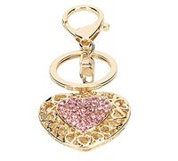 YUYTE Porte-Clés, Porte-Clés en Strass en Forme de Cœur D'amour avec un Design Unique, pour de Voiture, Sacs à Main, Cadeaux, Fêtes D'anniversaire de la Saint-Valentin