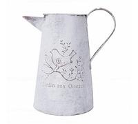 YUYTE Pot de Fleurs Bouilloire Rétro Support de Pichet de Vase de Plante en Fer Vintage pour la Décoration Intérieure avec Construction en Fer Robuste et Poignée de Transport Facile (Haut)