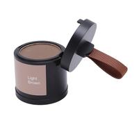 YUYTE Poudre de Coiffure 10G, Remplissage des Cheveux Capulaires, Doux Durable Cache les Racines Grises avec Miroir et Bouffée pour les Types de Cheveux (brun clair)