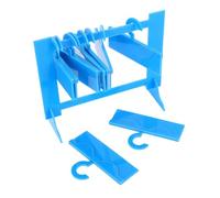 YUYTE Présentoir à Cils en Acrylique - Support à Faux Cils avec 10 Cintres, Organiseur de Cils et étui D'essai pour Vente au Détail, Usage Personnel, Exposition - Design Flamant Rose