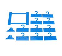 YUYTE Présentoir de Cils en Acrylique, Support de Rangement de Faux Cils pour Salon et Usage Domestique, avec 10 Cintres pour Organiser et Afficher les