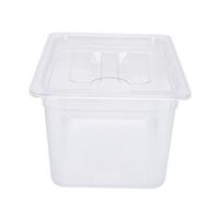 YUYTE Récipient pour Mijoteuse avec Couvercle, Récipient de Conservation des Aliments en Plastique de qualité Supérieure avec Conception Perforée, capacité de 12 L, Compatible avec