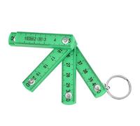 YUYTE Règle Pliante en Plastique ABS, 2 Pièces, Règle Pliable Portable de 0.5m avec clé pour la Menuiserie et la Pose de Carreaux (GREEN)