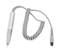 YUYTE Remplacement de la Pièce à Main de la Perceuse à Ongles, Poignée en Métal Silencieuse à Vitesse Réglable avec Marche Arrière pour la Mise en Forme de Pédicure de la Machine à (SILVER)