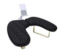 YUYTE Repose-mains pour Ongles, Repose-bras pour Manucure, Coussin de Main pour Ongles, Respirant, Ergonomique, Conception Inclinée, Support Détachable avec éponge à Mémoire de Forme (BLACK)