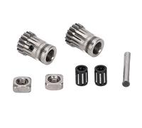 YUYTE Roues D'imprimante 3D Kit de Vitesse D'extrudeuse Ensemble de Roues D'extrusion en Acier Durci avec des Dents de Hauteur pour les Accessoires D'imprimante PRUSA I3 3D