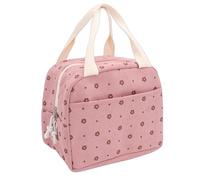 YUYTE Sac à Déjeuner en Velours côtelé, Boîte à Déjeuner Isolée de Grande capacité avec Doublure en Papier D'aluminium Imperméable, Plusieurs Compartiments pour les Pique-niques de