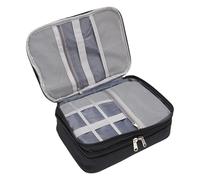 YUYTE Sac D'organisateur de Câble de Voyage, Pouche de Stockage des Accessoires électroniques avec Compartiments élastiques pour Le Chargeur D'ordinateur Portable.