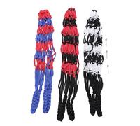 YUYTE Sac en Filet de Balle 3 Pièces, Sac de Rangement en Maille de Sport avec Aiguilles de Pompe, pour Le Football, Le Basket-Ball, Le Volley-Ball, de Transport en Nylon Durable