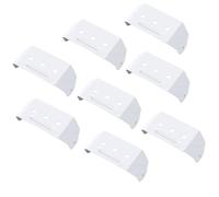 YUYTE Sangles de Descente en Aluminium, Supports de Gouttière Cachés pour Tuyaux de Descente de 2x3 Pouces, Clips de Montage, Installation Facile, Support de Tuyau de Gouttière avec (8PCS)