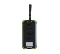 YUYTE Solaire Batterie Externe Portable 20000mAh Charge Rapide Double USB Mobile Power Bank Case Kit de Bricolage - Banque d'énergie Solaire pour Une Utilisation en Extérieur (Green)