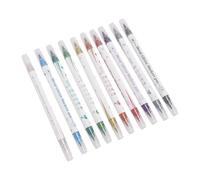 YUYTE Stylos Nail Art 10 Couleurs, Marqueur de Pointage et de Dessin à Double extrémité pour les Dessins D'ongles en Acrylique, avec Application Douce et Séchage Rapide, Idéal pour