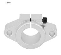 YUYTE Support 2 Pièces, Support D'arbre de Rail Linéaire, en Alliage D'aluminium, Antirouille Haute Résistance, Durable avec Traitement Thermique, adapté à la Machine de Gravure,