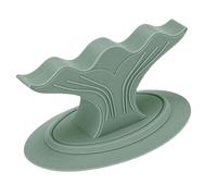 YUYTE Support de Doigt D'ongle en Silicone, Conception en Queue de Baleine avec Base à Ventouse Solide pour une Pratique de Nail Art Stable et Antidérapante, compatibilité Universelle (GREEN)